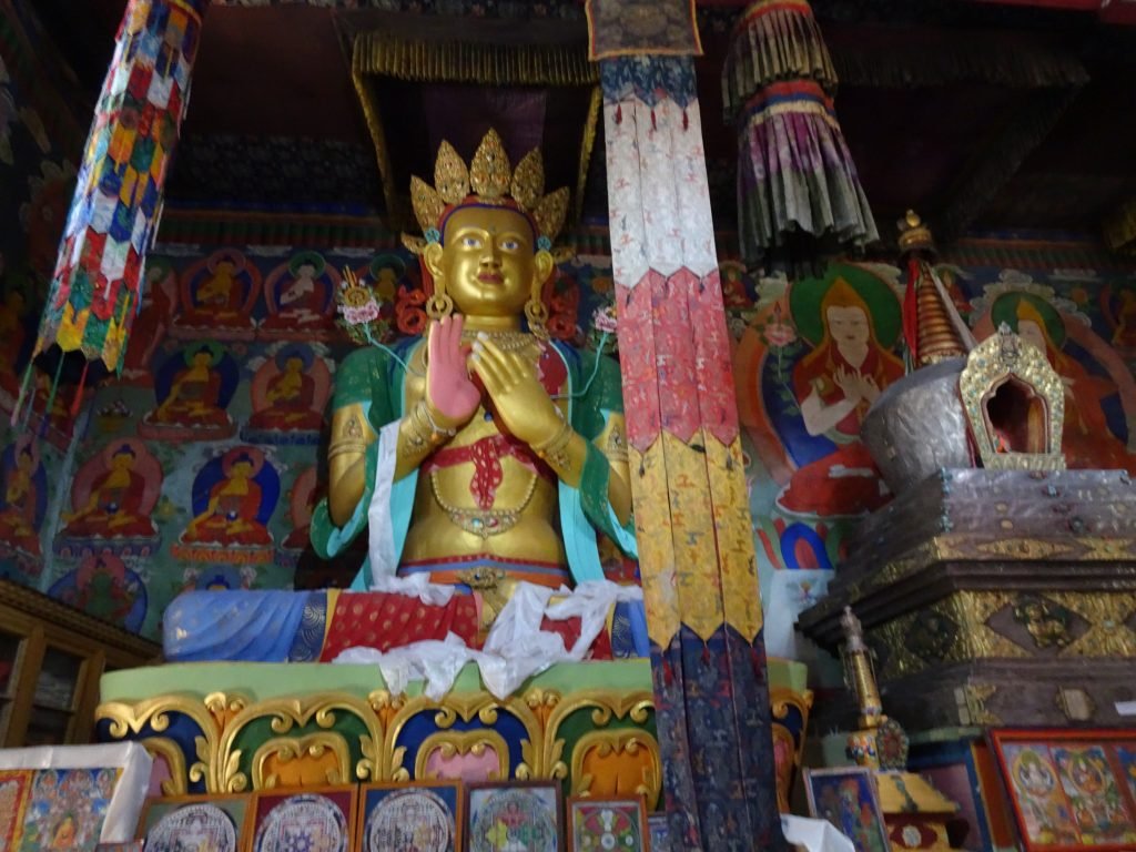 Inside Samstanling Monastery