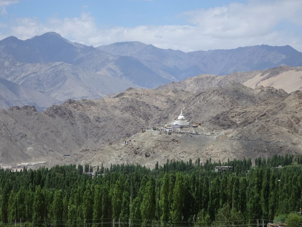 Shanti Stupa on the way to Nubra