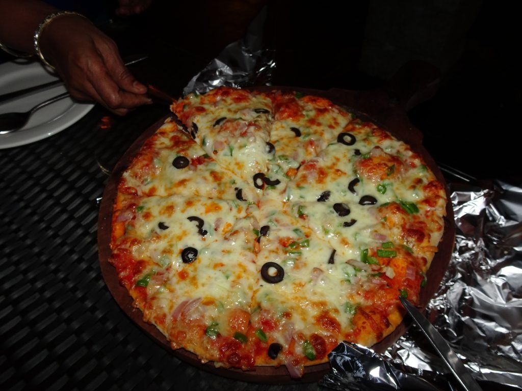 Pizza at Larisa Hotel