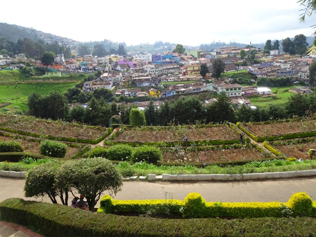 View from Rose Garden in Ooty