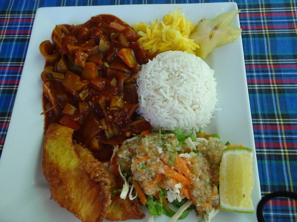 Lunch at Anse Source D' argent