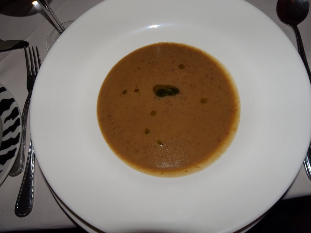 Veg Dinner at Bagatelle - Soup