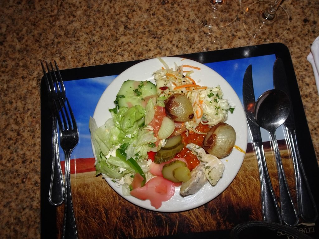 Vegetarian food in Namibia at Sossusvlei Lodge