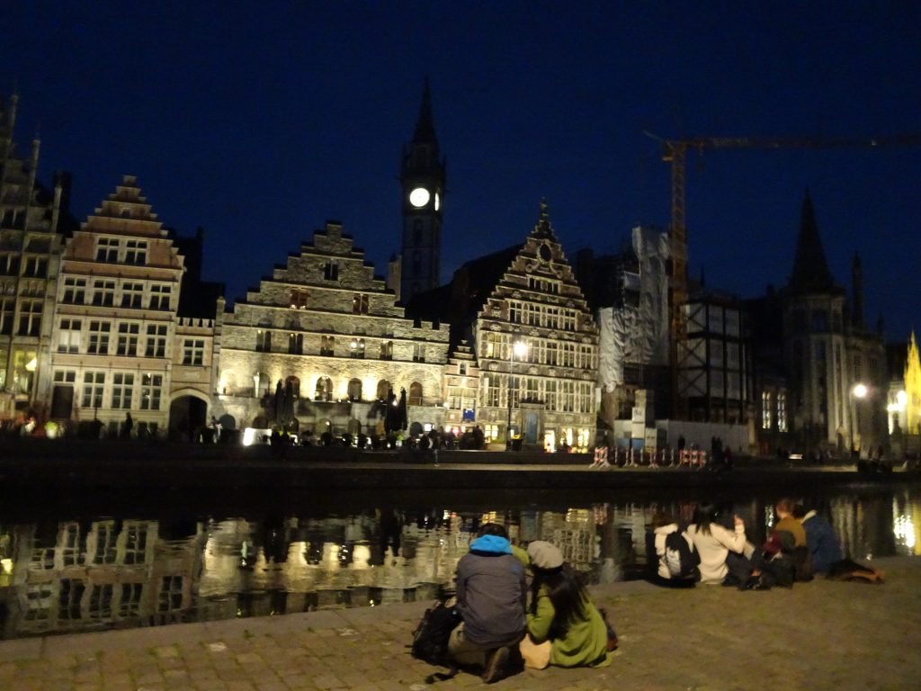 Night time in Ghent