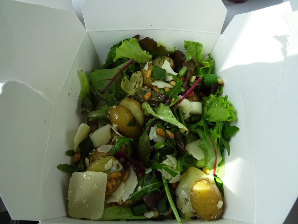 Salad at Balls and Glory - Vegetarian food in Belgium