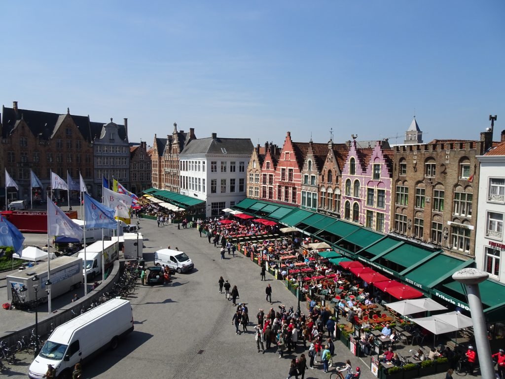 View from Historium in Bruges
