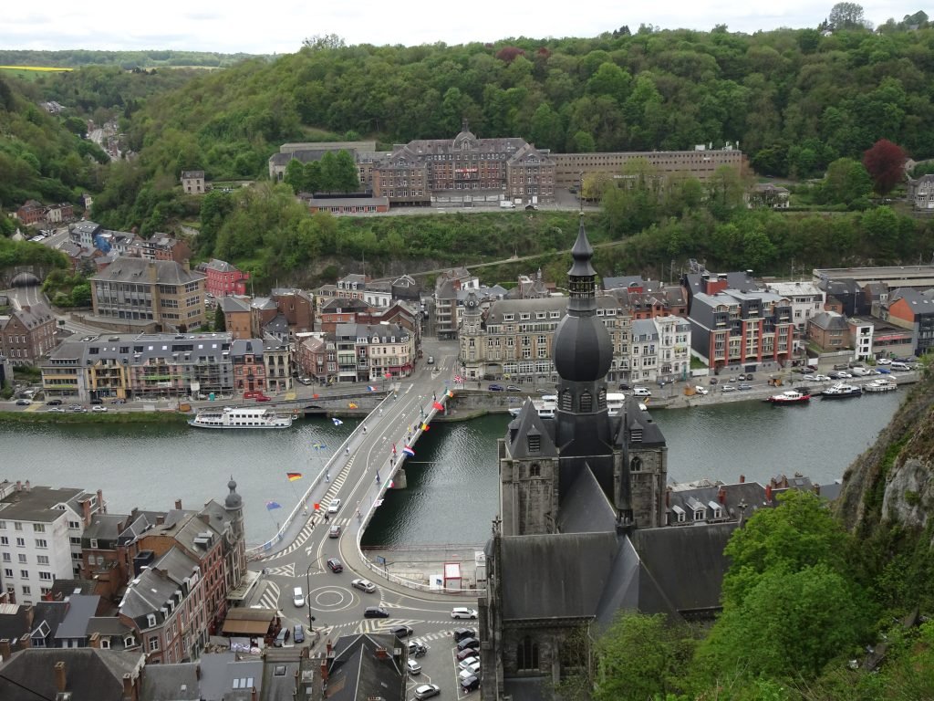 View from the cable car in Dinant