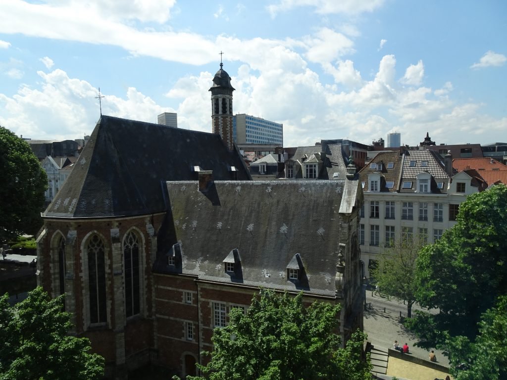 View from the room at Hilton Brussels