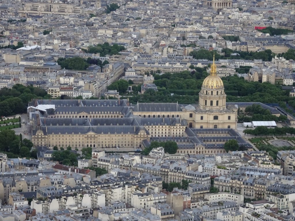 Les Invalides seen from Eiffel Tower - 2 days in Paris