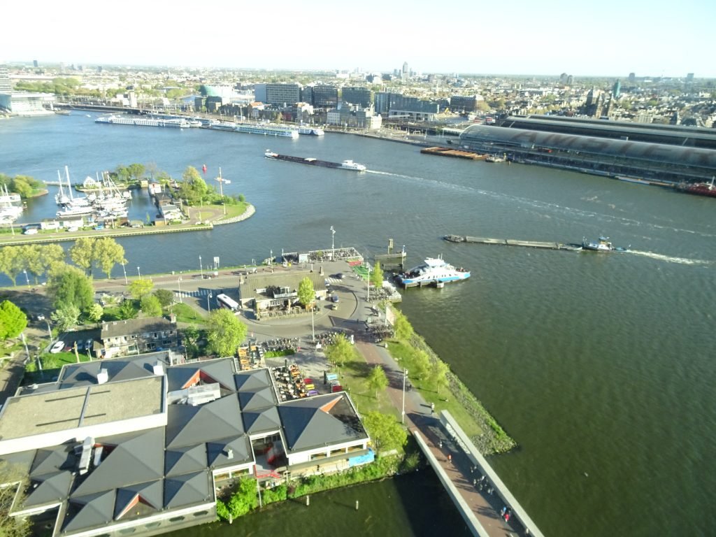 View from A'dam Lookout in Amsterdam
