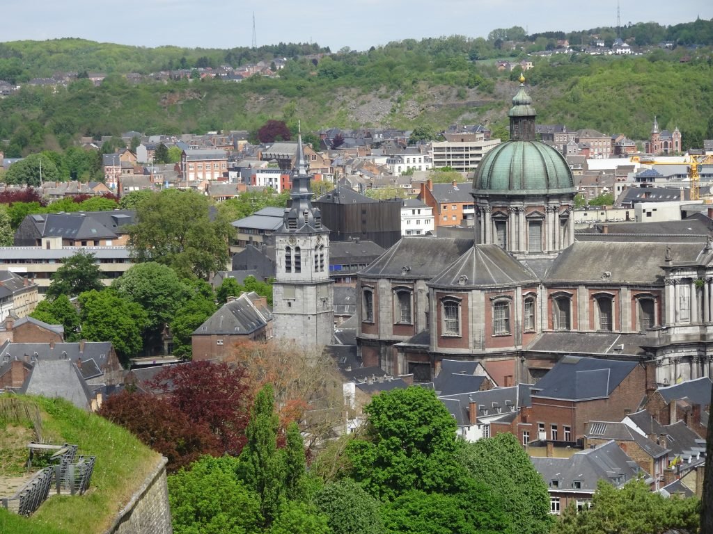 View from the train in Namur