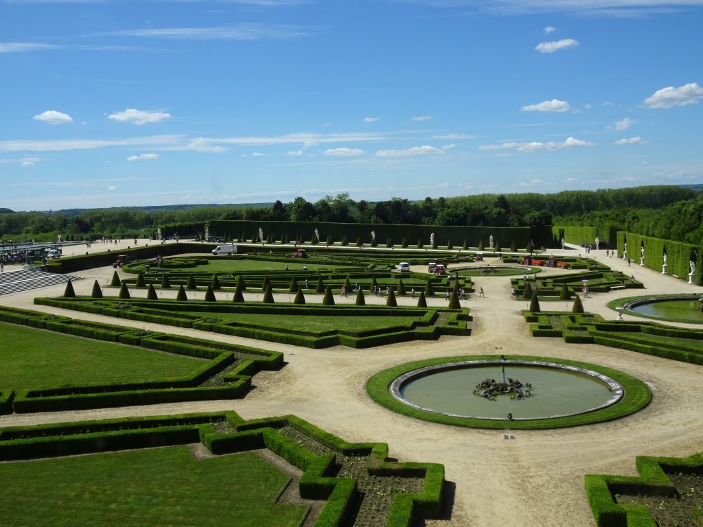 View of the garden from Palace of Versailles